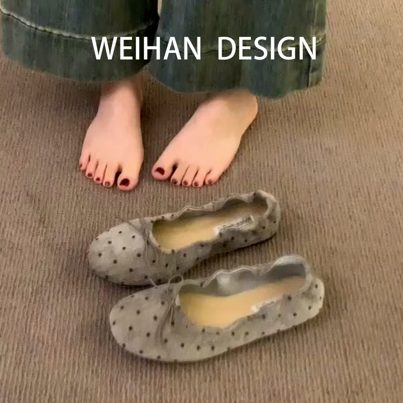 羊皮版!复古灰色波点芭