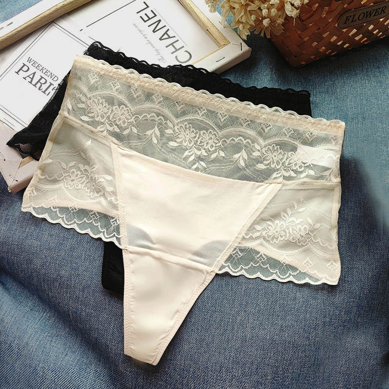性感蕾丝高腰无痕收腹提臀内裤