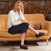 WONNDERS西班牙原产进口时尚 牛皮厚底流苏松紧带女单鞋