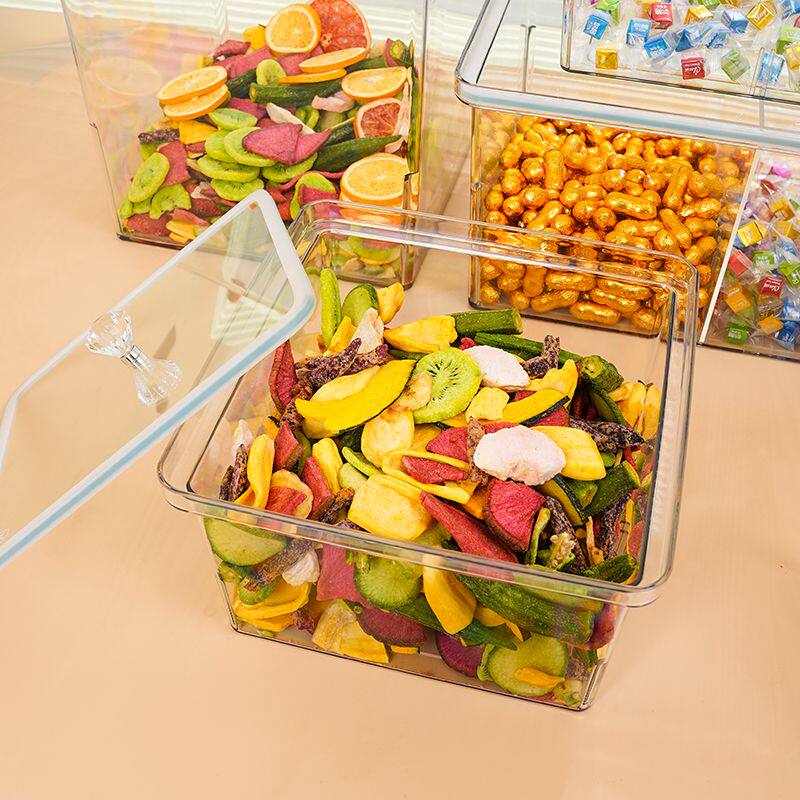 炒货盒子长方形防潮超市散货塑料盒密封盒食品级摆摊干货干果花生