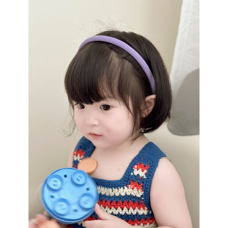 女宝宝发箍儿童彩色头箍小女孩可爱压发头饰女童防滑刘海发卡发饰