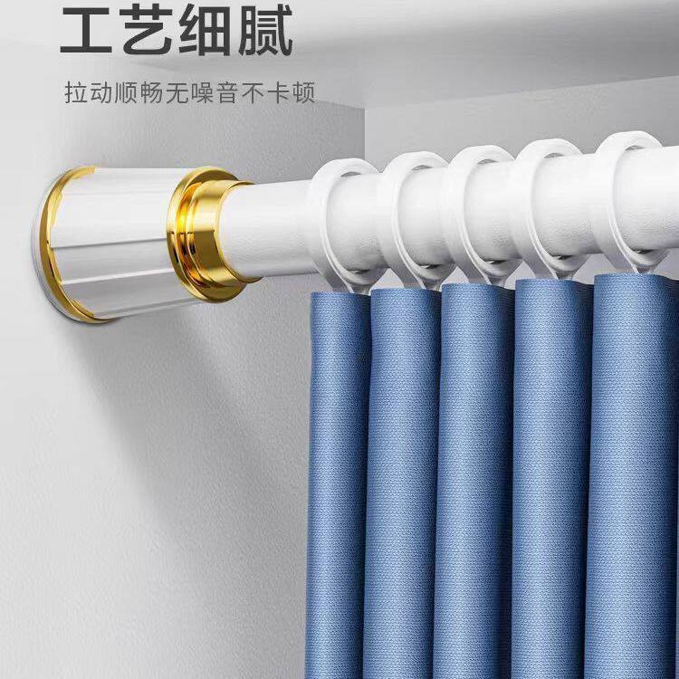 免打孔伸缩晾衣杆阳台固定晾衣架窗帘杆衣柜卫生间支撑凉挂衣杆子