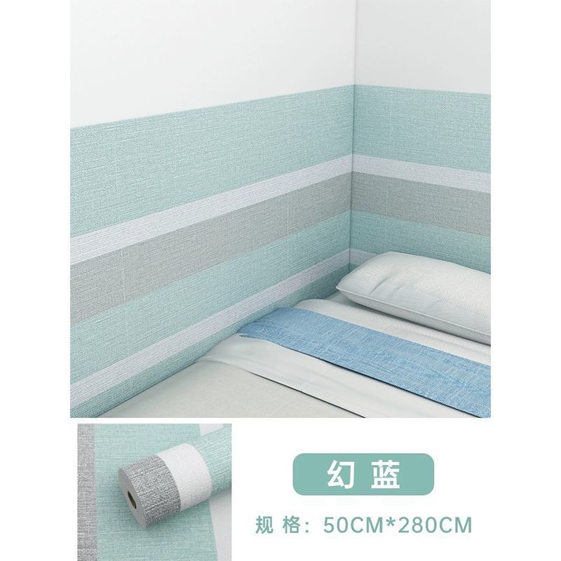 儿童房自粘环保墙纸床围挡布炕围榻榻米贴墙软包防撞防寒炕围墙贴