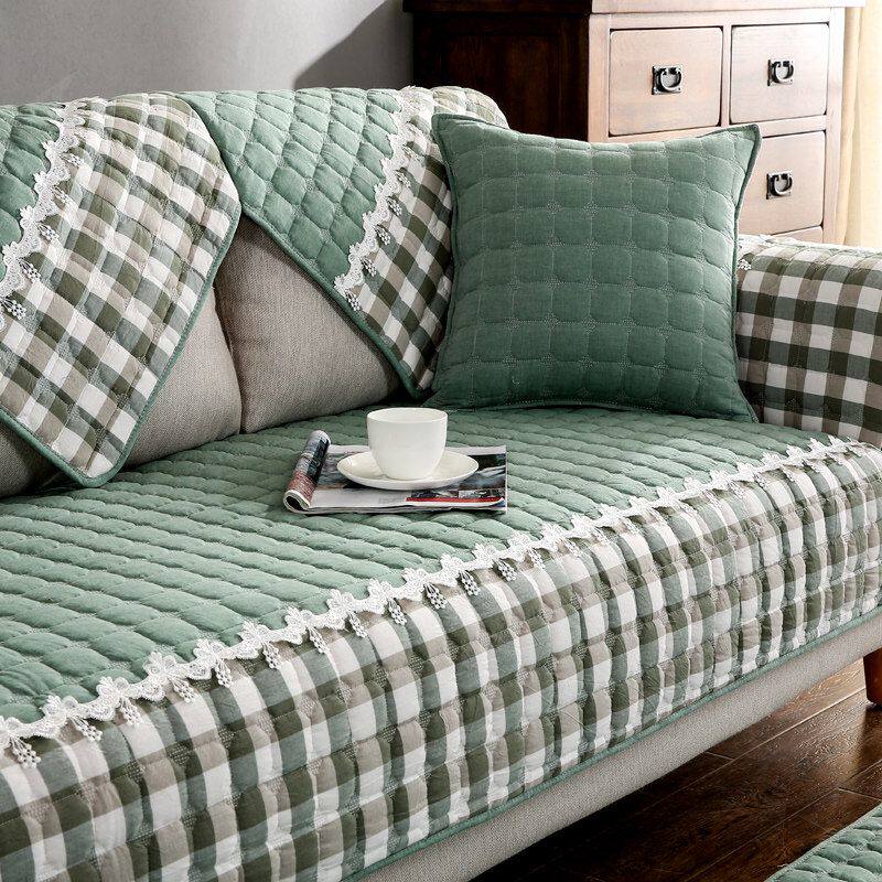 全棉沙发垫四季通用布艺纯棉坐垫简约现代沙发套全包罩巾盖通用型