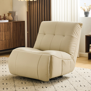 头等电动太空沙发舱单人可睡可躺云朵功能厚实生态牛皮懒人沙发椅