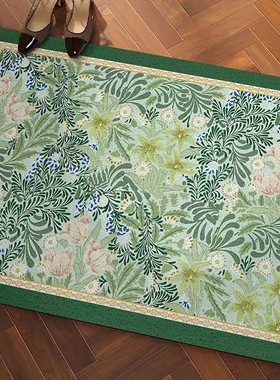 2024新式设计百搭轻奢高级感丝圈地垫刮沙蹭土踩脚垫子地毯防滑垫