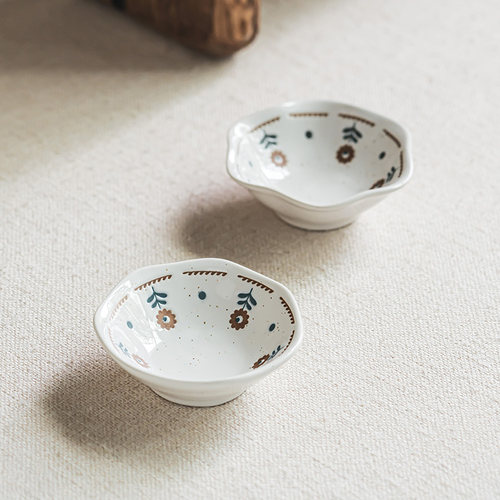 浮雕复古小花ins家用餐具YEHOME