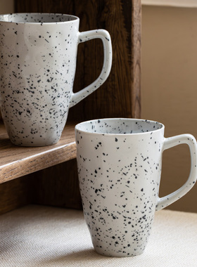 YE HOME 9.99两个泼墨马克杯创意咖啡杯办公水杯家用陶瓷待客茶杯