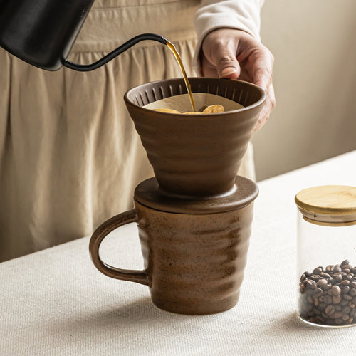 YEHOME手冲咖啡杯茶水分离杯子