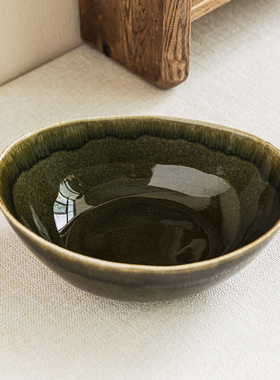 YE HOME 窑变日式陶瓷酸奶碗家用沙拉碗面碗汤碗高级窑渐变元宝碗