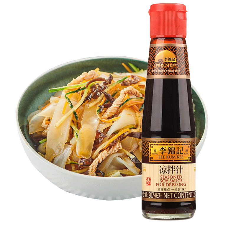李锦记凉拌汁207ml瓶调味汁烹调凉拌夏日凉拌菜冷面调味汁