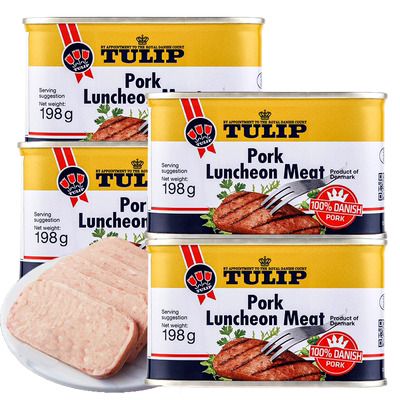 TULIP丹麦进口郁金香午餐肉罐头