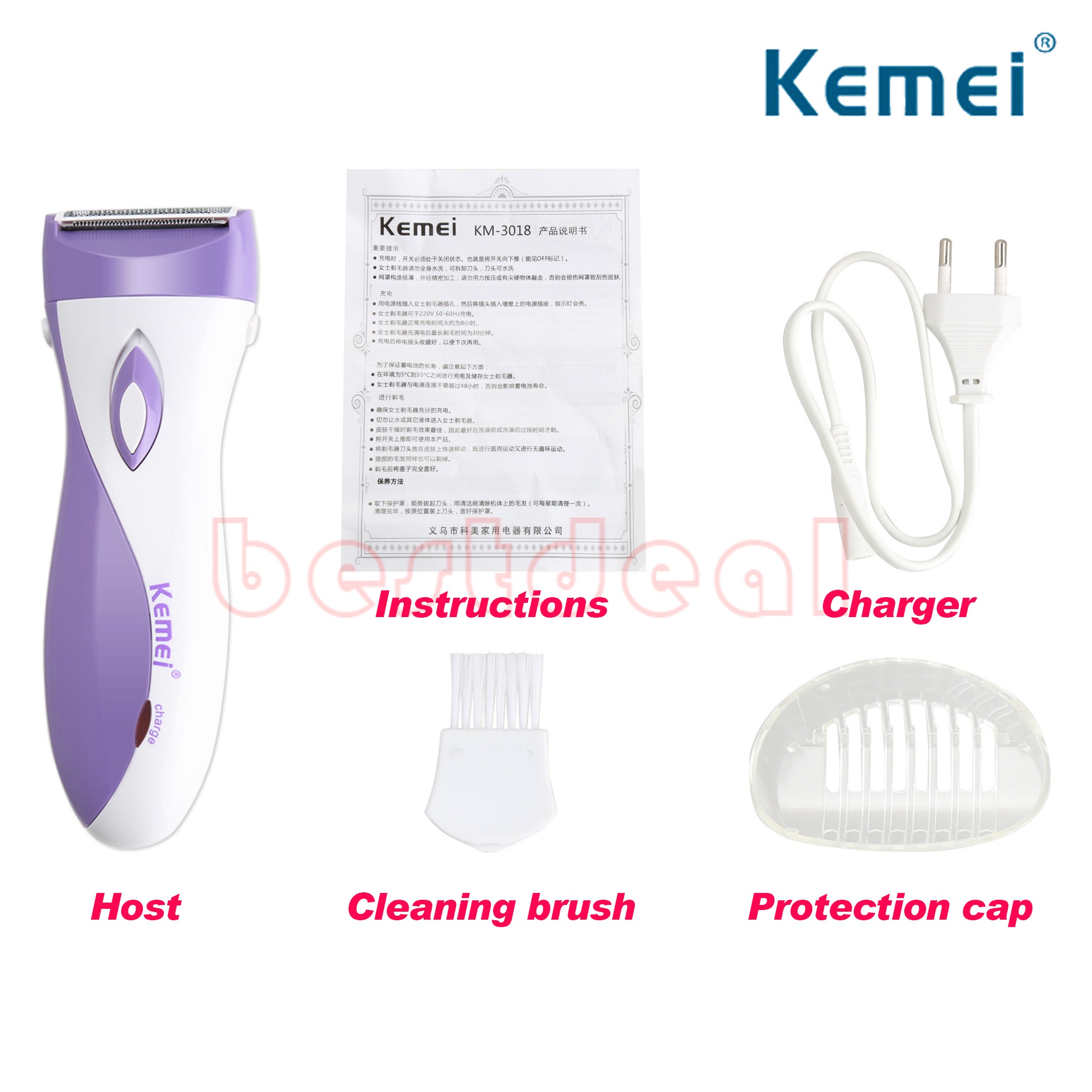 newKM-3018 shaving armpit hair remover Ladies shaver Armpit