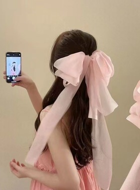 在逃公主超仙大蝴蝶结飘带发夹