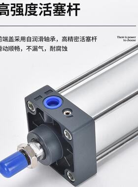 亚德客型标准气缸 SC32×40×50×63×80×100铝合金带磁可调行程