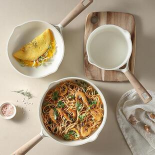 高端锅具套装不粘锅厨房炊具炒锅煎锅汤锅奶锅炖锅Pots Set跨境锅