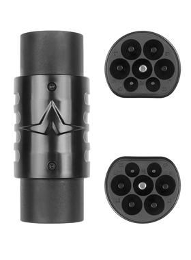 ST-E052B新款源头工厂EV汽车欧标转国标转接头Type2 to GBT适配器