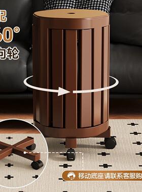 实木叠叠凳可叠放家用新中式凳子结实耐用圆凳复古旋转中古风高凳