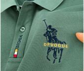 男菠萝衫 经典 夏季 翻领休闲T恤纯棉商务中年短袖 刺绣大马标POLO衫