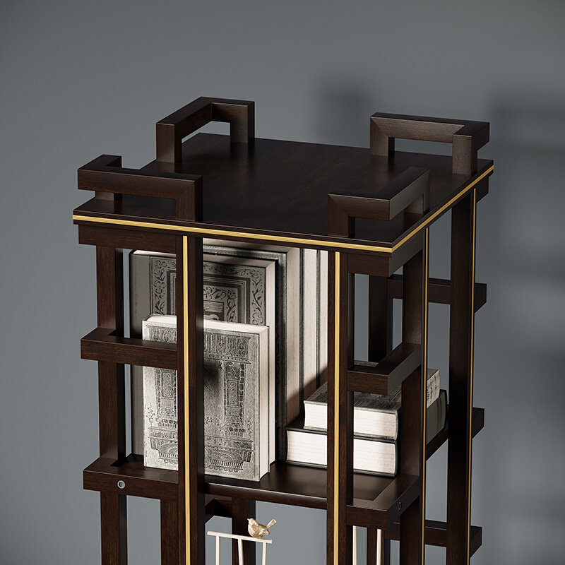 定制正品好战友 360度旋转书架轻奢儿童小书柜全实木省空间落地置