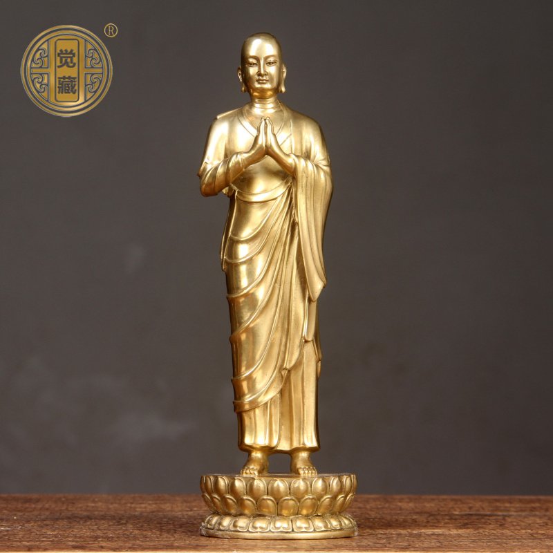 正品觉藏 纯铜阿难迦叶尊者佛像摆件 释迦牟尼佛祖左右弟子铜像工怎么样,好用不?