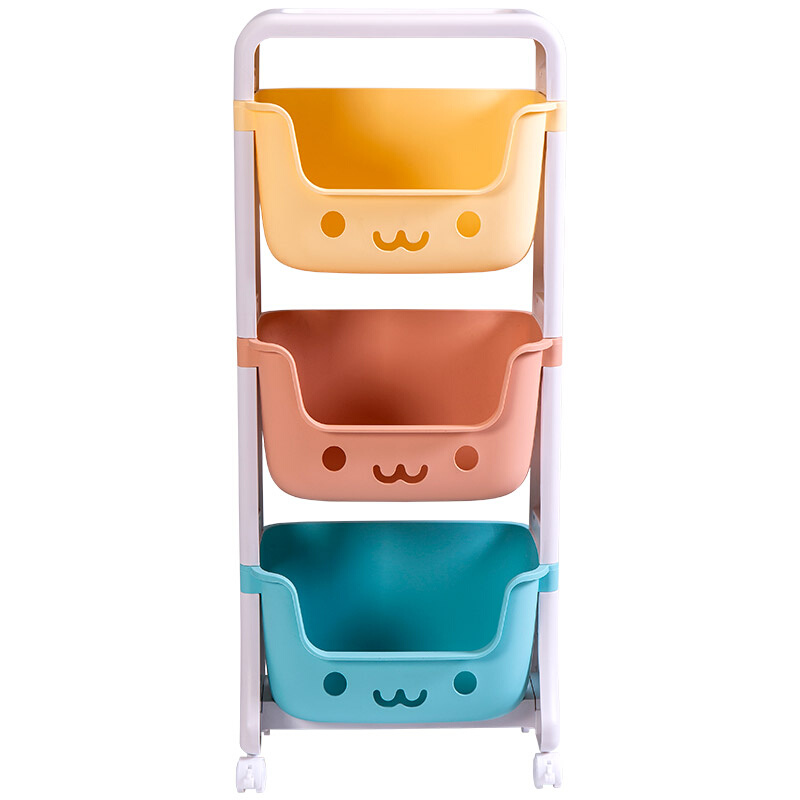 正品玩具收纳架家用多层零食整理收纳筐儿童卧室小宝宝床头落地置高性价比高么？