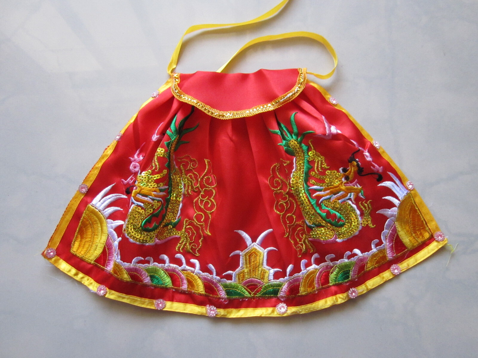 正品五营将军袍 神像衣服佛像披风 红色佛衣服 神明衣 红色佛像袍