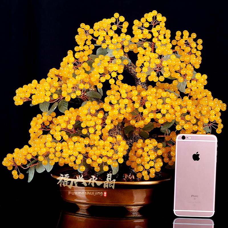 正品天然水晶招财树红玉髓发财家居客厅酒柜办公乔迁送礼开业礼品高性价比高么？