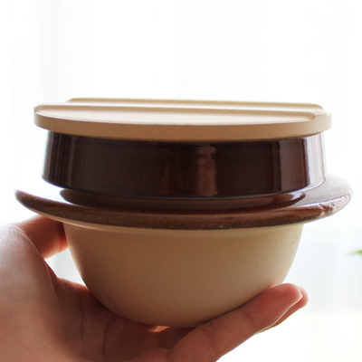 正品日本美浓烧小土锅 一人锅 简约多功能小萌锅 焖饭煮粥蒸碗宝