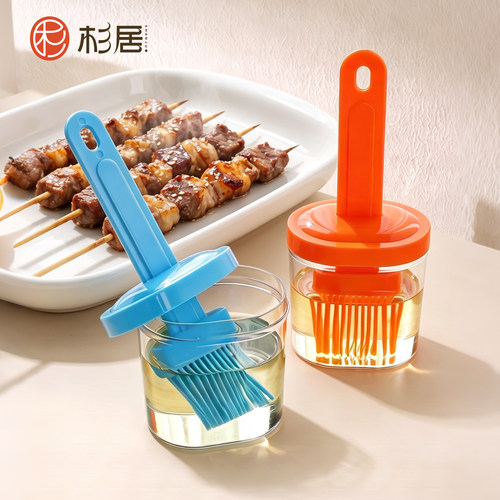 硅胶刷耐高温按压一体油瓶尼龙刷