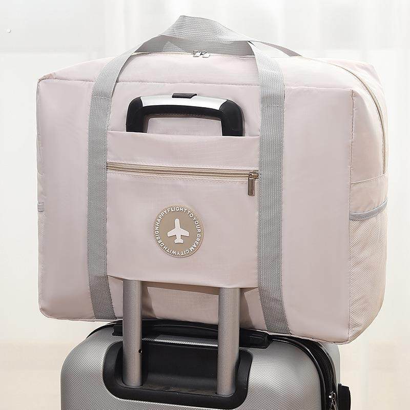 折叠旅游衣服收纳袋大容量手提短途旅行袋可套拉杆箱女行李袋