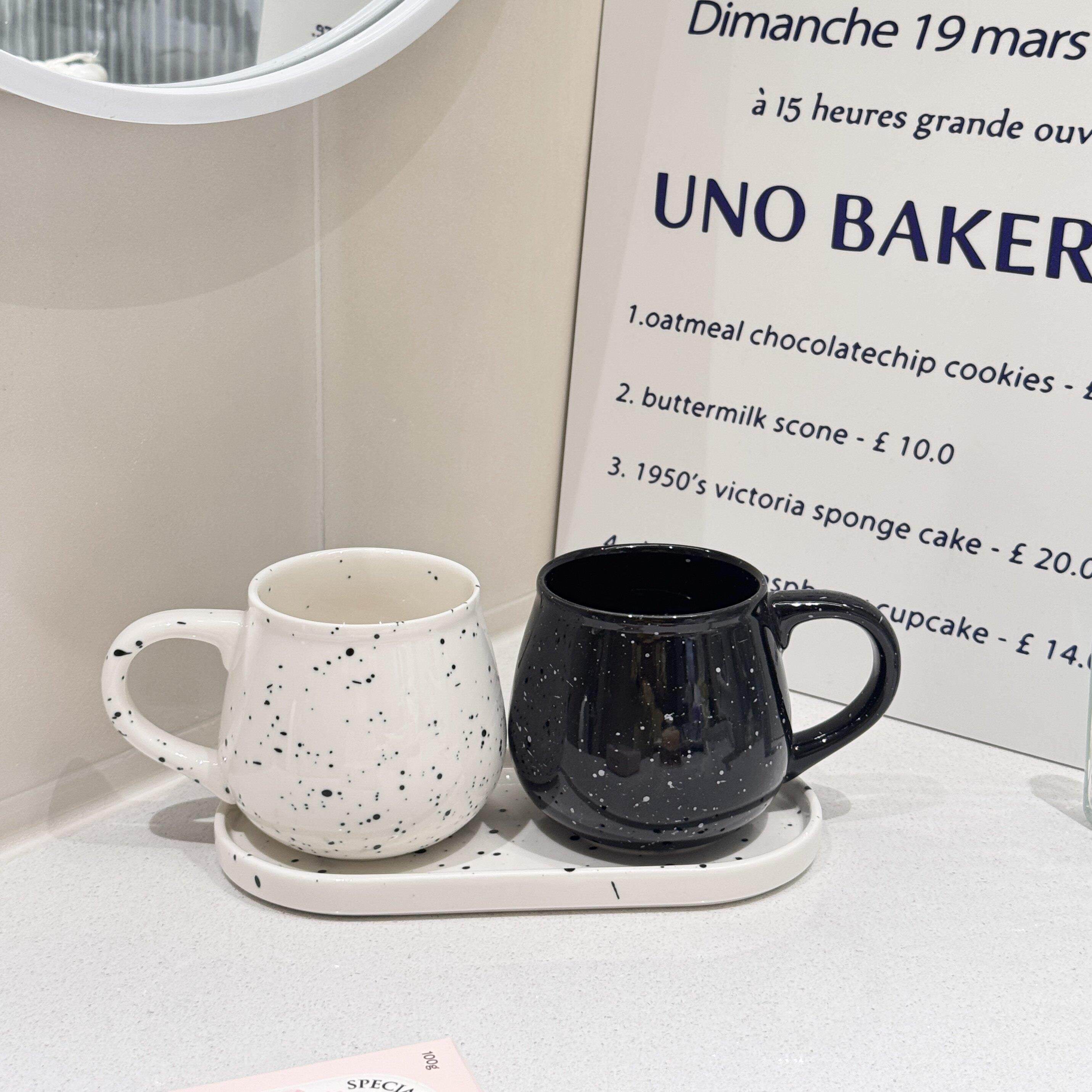 高级感牙杯洗漱台台面漱口杯套装陶瓷牙缸刷牙杯情侣洗漱杯