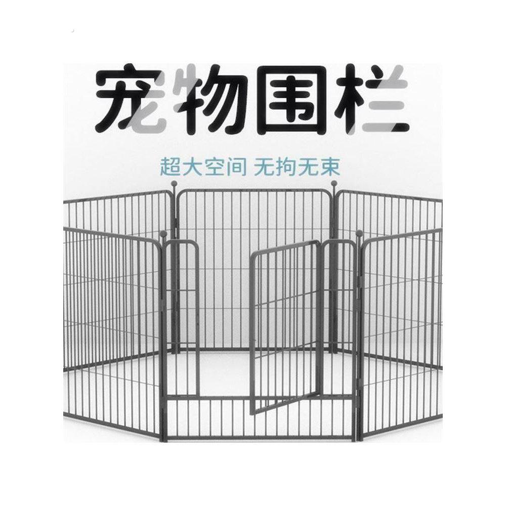 加粗加厚宠物栅栏室内狗窝栅栏隔离门室外狗狗围栏中大型犬狗笼子