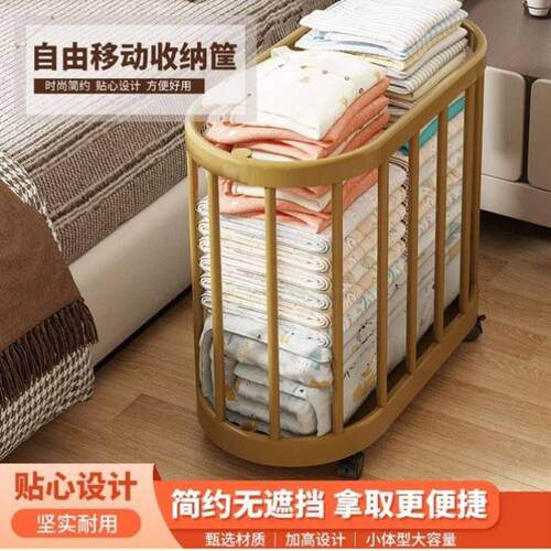 移动家用脏衣篮脏衣篮可移动带轮净衣收纳衣服大容量衣篓洗衣篮