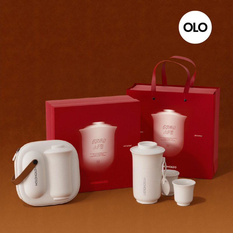 春节礼物新款盖碗茶杯礼盒泡茶水杯子茶具套装保温杯新年节日送礼