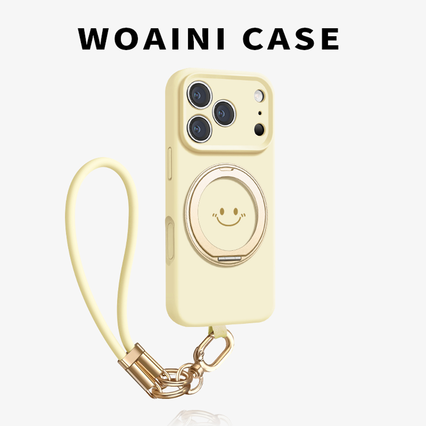适用iPhone简笔笑脸ins风手机壳
