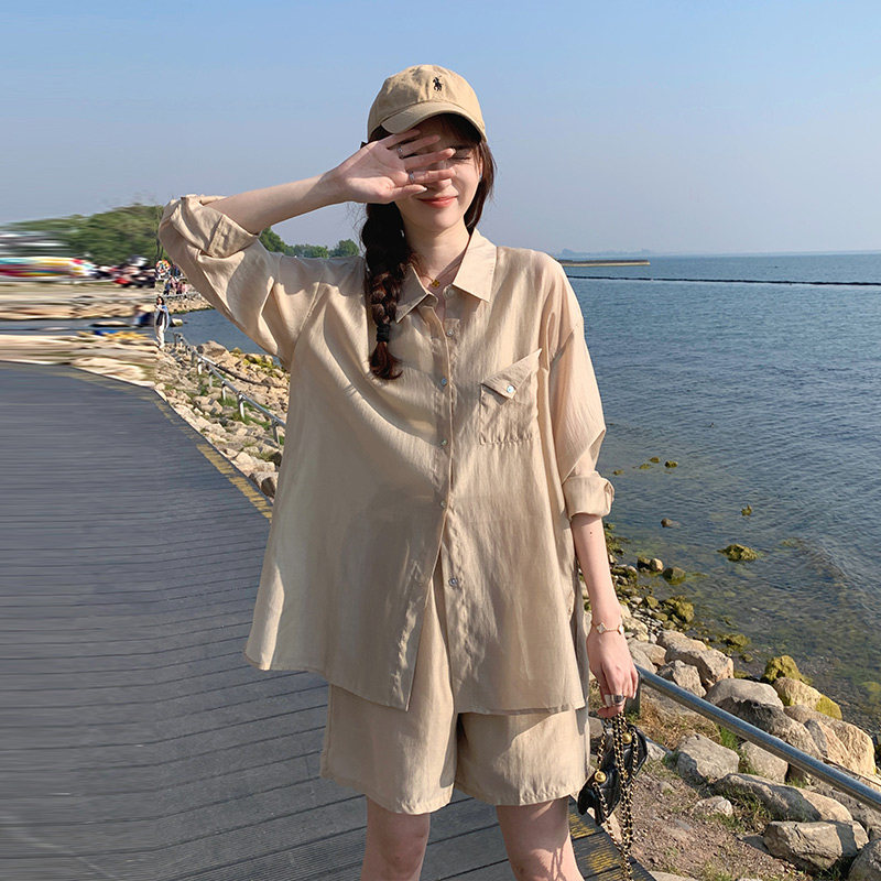 轻薄防晒衣套装女小个子2023夏季新款宽松设计感长袖防晒衣两件套