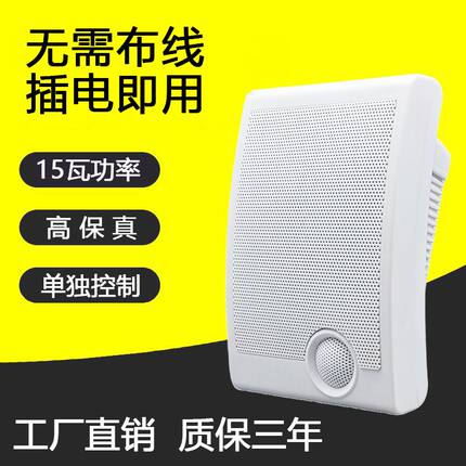 无线壁挂音响蓝牙音箱店铺专用挂墙式重低音餐厅超市商用背景音乐