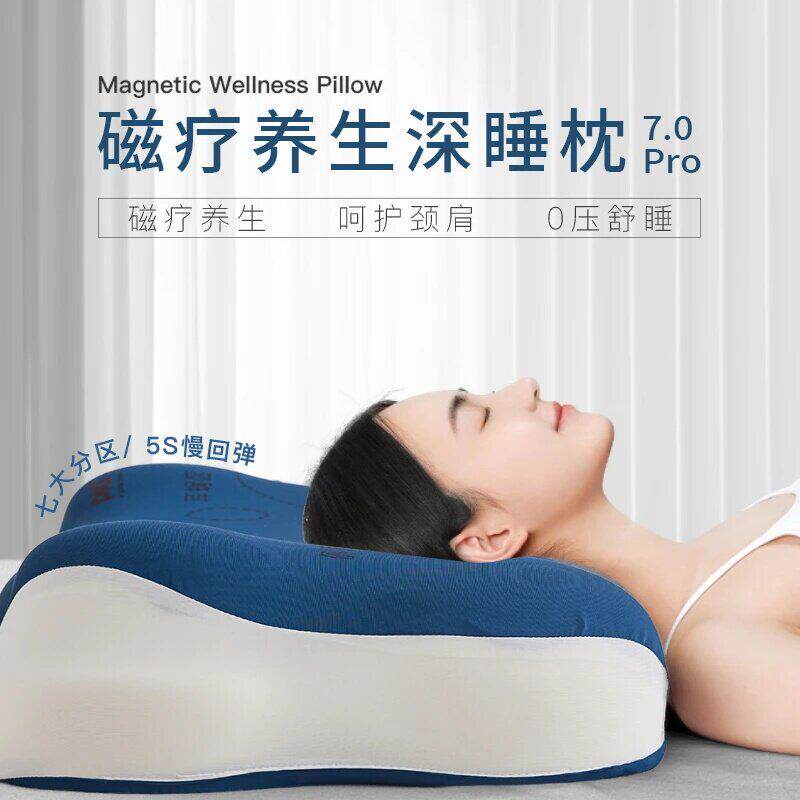磁疗养生深睡枕头护颈椎助睡眠侧睡颈椎枕芯一对成人记忆棉护颈a1