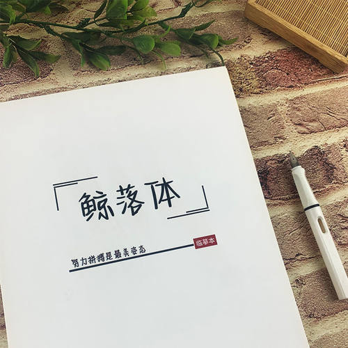 鲸落体字帖女生漂亮大气练字帖