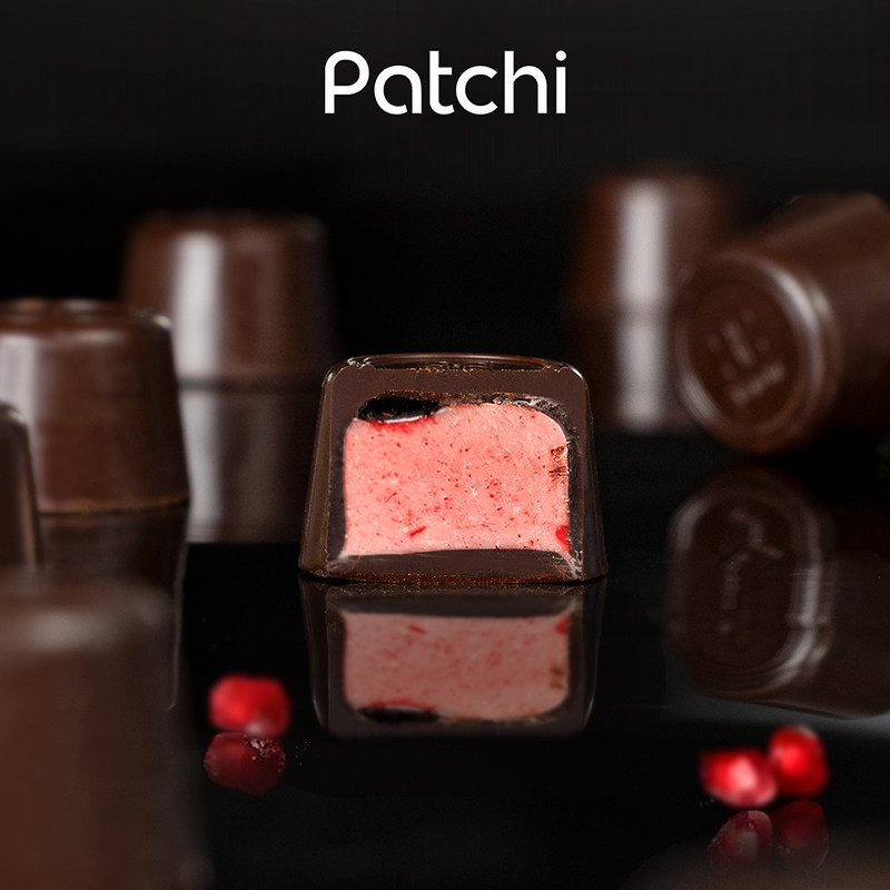 【新品】Patchi芭驰进口石榴奶油酱夹心黑巧克力礼盒迪拜高端零食