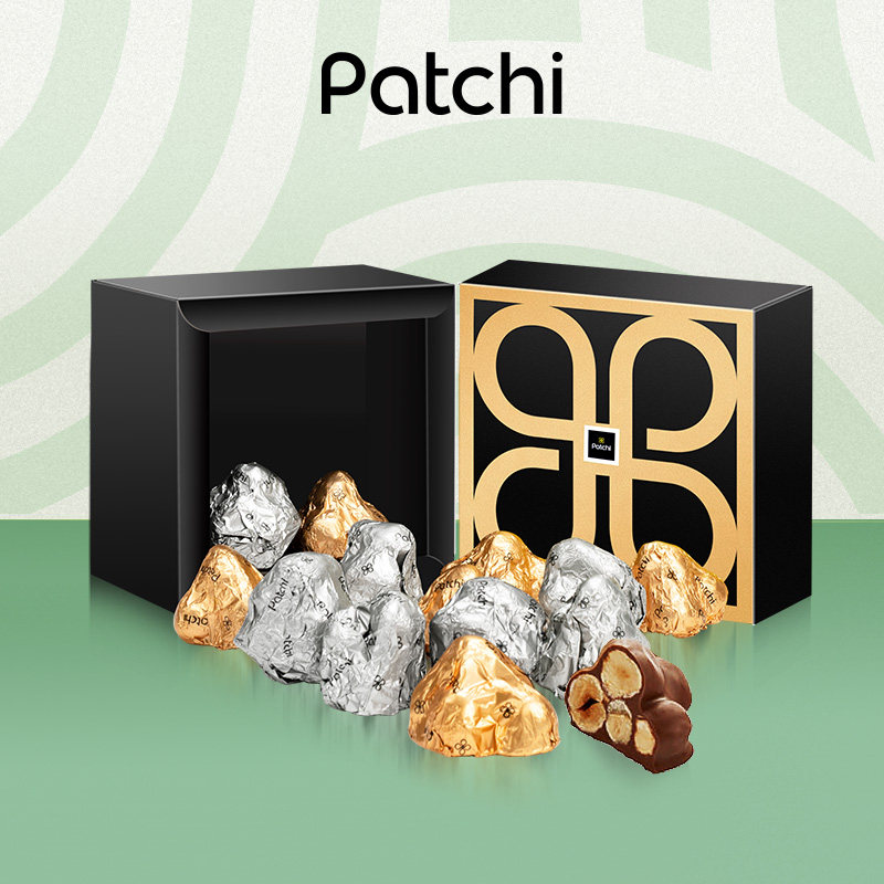 Patchi芭驰迪拜进口巧克力礼盒金山银山果仁夹心零食送男女友礼物