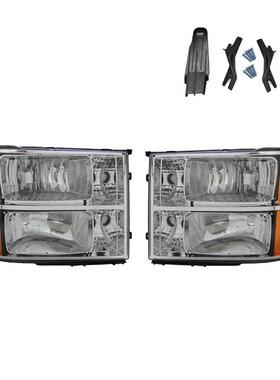 适用于Gmc Sierra 07-13款 美规大灯 原车卤素半总成白色款