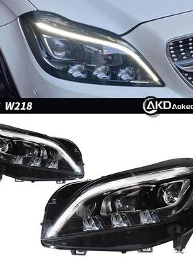 适用于12-17款奔驰w218 CLS260 CLS320 大灯低配升级高配大灯总成