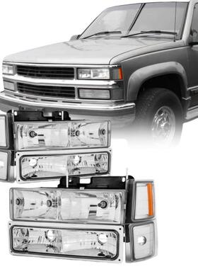 适用于1994-1999款雪佛兰Chevy C/K 1500 2500 3500 Crystal大灯