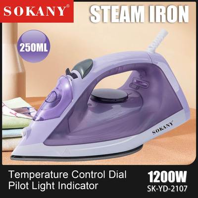 出口SOKANY 2107电熨斗蒸汽喷雾熨斗熨烫衣物混色STEAM IRON