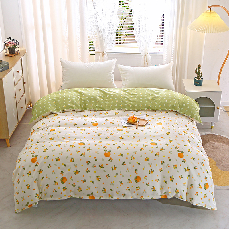 100%全棉斜纹简约小清新被套单件
