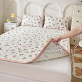 水洗棉床垫子a类双层纱床单可机洗折叠家用软垫四季 通用被褥铺底