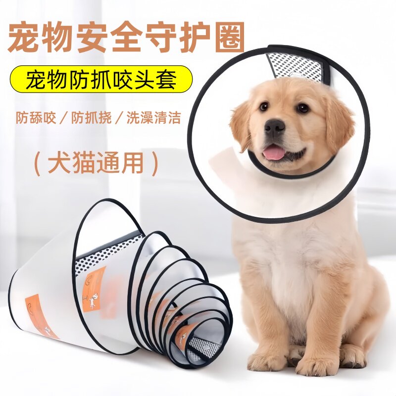 狗猫伊丽莎白圈防舔防抓术后