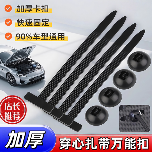 扎带卡扣固定穿心钉扎带式